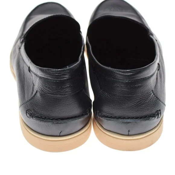 Di Bianco NWB Etna Pebble Leather Loafers / Drivers Size 42.5 (US 9.5) in Navy